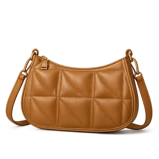 Bolsa Feminina de Couro Marrom Santorini