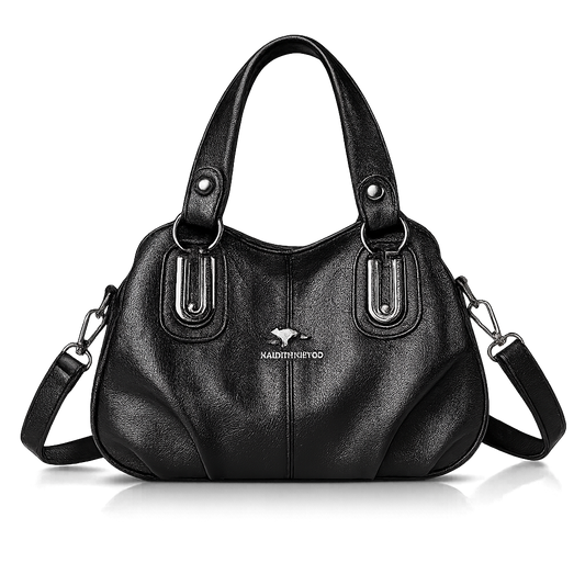 Bolsa Feminina de Couro Preta La Pelle